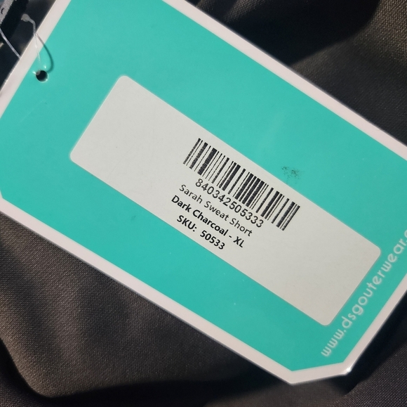 Nwt DSG do something good sarah sweat‎ shorts in dark charcoal size xl - Picture 6 of 6